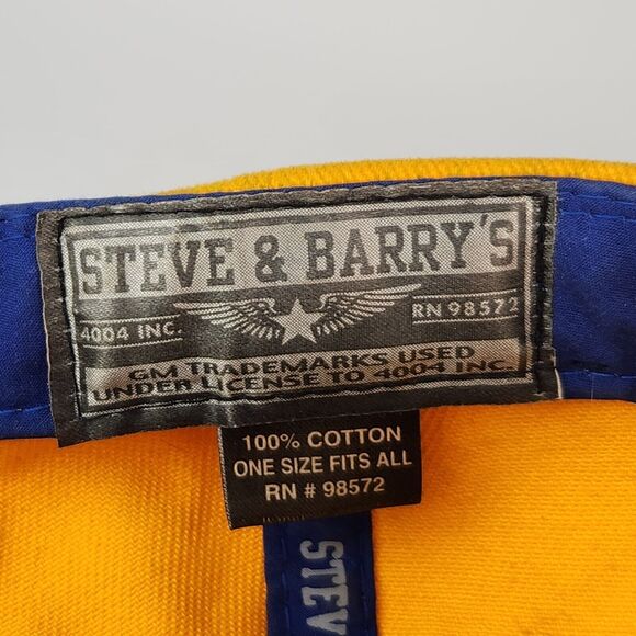 Steve & Barrys Chevy Racing Hat NASCAR Chevrolet Embroidered Spellout Colorblock - Picture 9 of 9